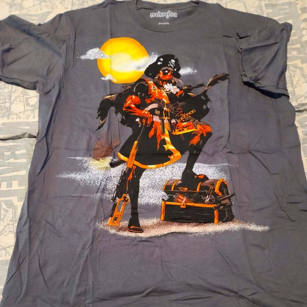 Deadpool Pirate Grey 30 Single T-Shirt | FREE...
